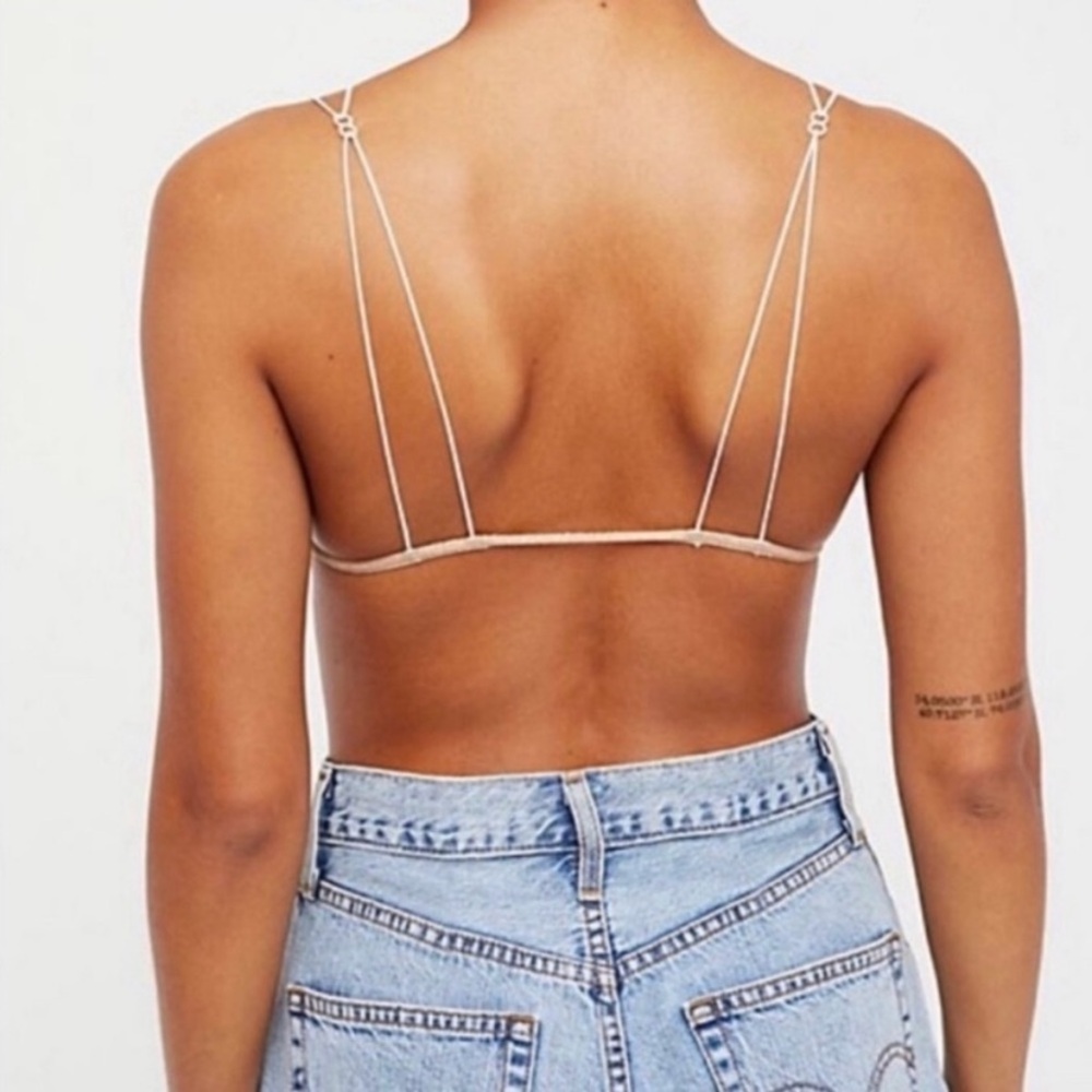 Free People Yellow Triangle Bralette Medium Boho Basics - Picture 3 of 6